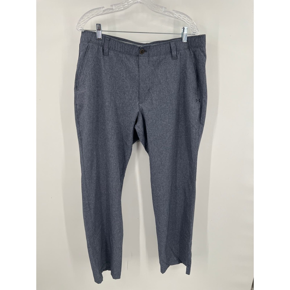 Under Armour Men's grey button front dress pants loose fit size 38/30